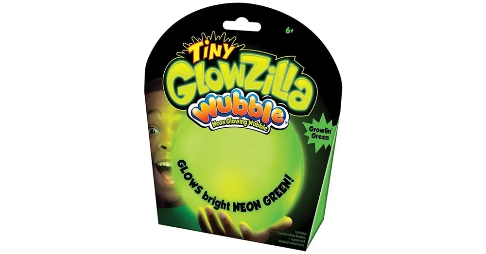 Tiny Glowzilla Wubble világító neon buboréklabda zöld színben 30 cm Utolsó esély