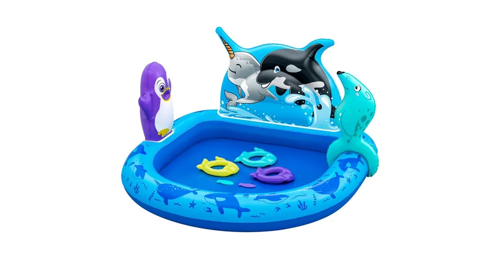 Bestway Polar Pals felfújható játszómedence 134×131×73 cm Kedvezményes ár