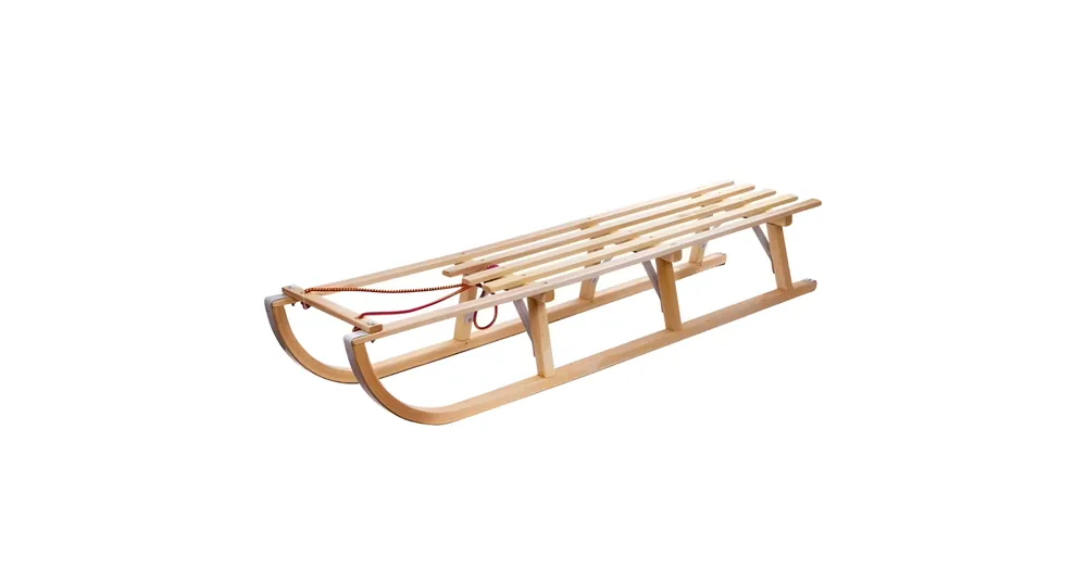Végkiárusítás Prémium fa szánkó 125 cm