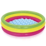 Bestway Swim Squad™ háromgyűrűs felfújható színes pancsoló medence Ø 102×25 cm Expressz kézbesítés