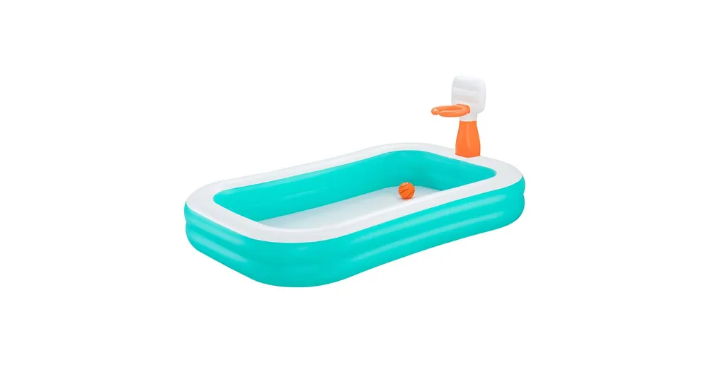 Kedvezmény Bestway Dunk N’ Splash™ medence kosárlabda palánkkal 251×168×102 cm