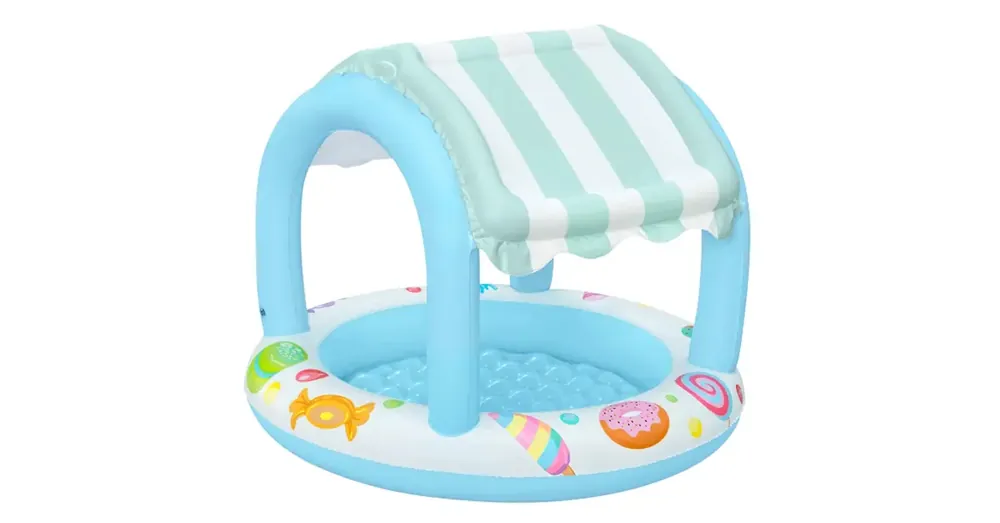 Bestway Sweet Shoppe™ pancsoló medence napvédő tetővel Ø 104 × 84 cm Utolsó esély