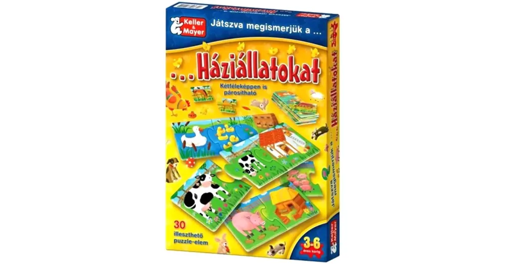 Gyors kiszállítás Játszva megismerjük a háziállatokat társasjáték