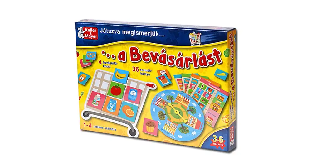 Játszva ismerjük meg a bevásárlást társasjáték Legnépszerűbb