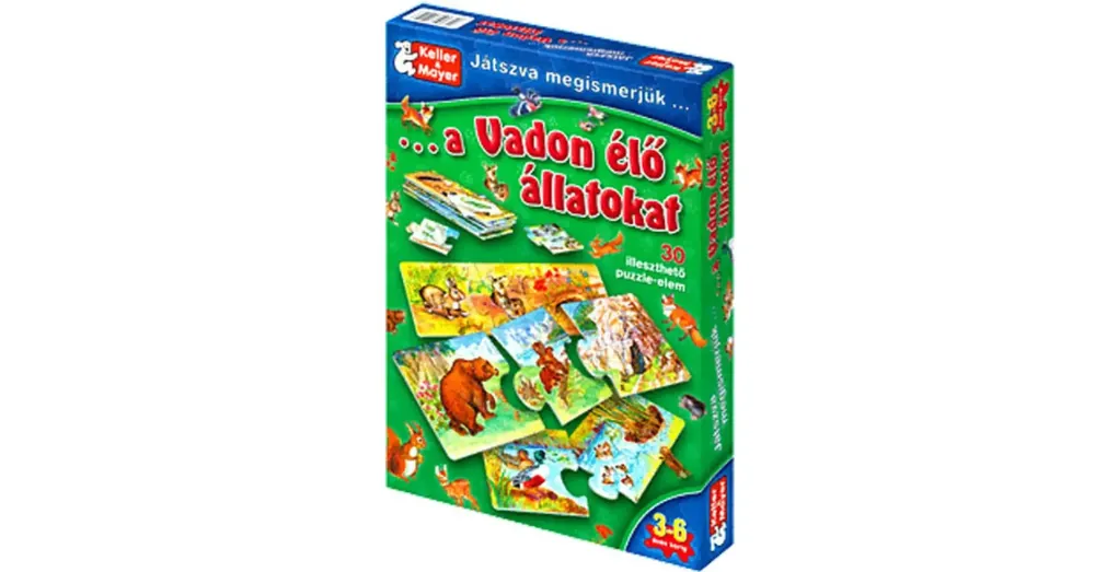 Olcsó Játszva megismerjük a vadon élő állatokat társasjáték