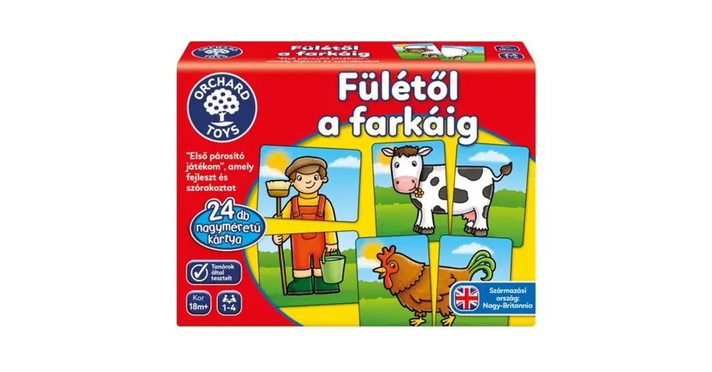 Korlátozott ajánlat Fülétől a farkáig készségfejlesztő játék