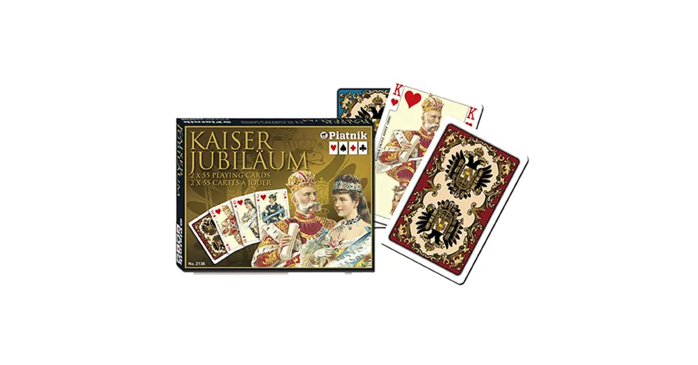 Akció Luxus römi kártya – Kaiser Jubiläum 2×55 lap – Piatnik