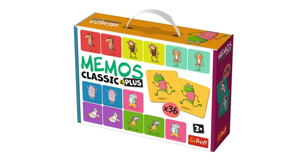Prémium Állatos Classic Plus memória játék 36 db-os – Trefl
