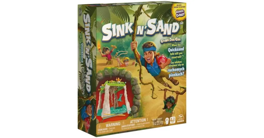 Kinetic Sand Sink ‘N Sand Futóhomok társasjáték – Spin Master Exkluzív ajánlat
