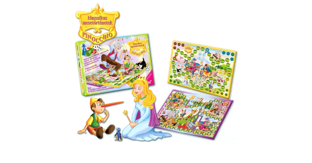 Pinokkió Két mesés társasjáték – D-Toys Expressz kézbesítés