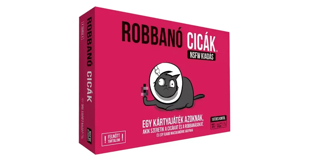 Robbanó cicák társasjáték – NSFW kiadás Vásárlói kedvenc