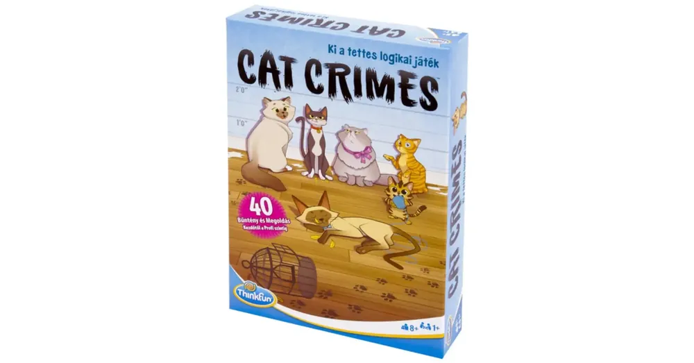 ThinkFun Cat Crimes Zsivány cicák társasjáték Azonnal elérhető