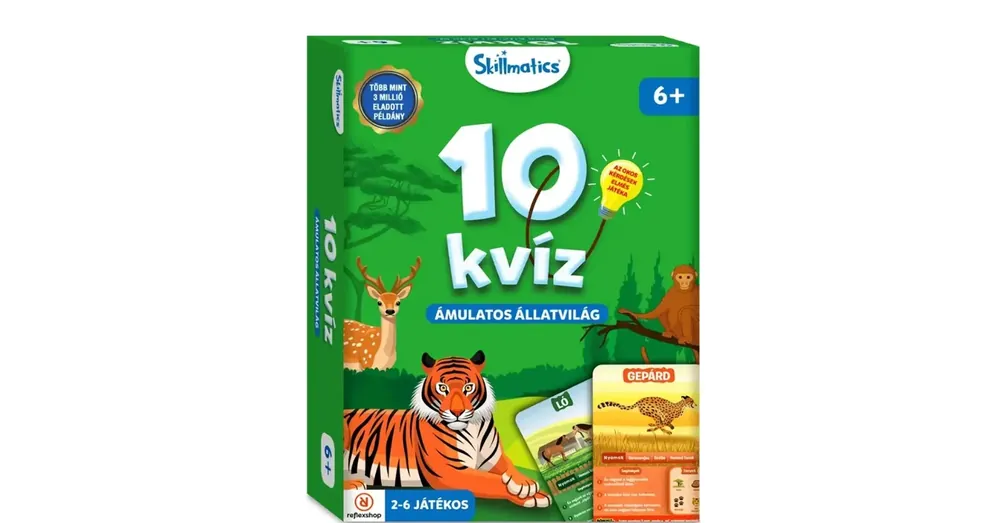 10 kvíz – Ámulatos állatvilág társasjáték Kiárusítás