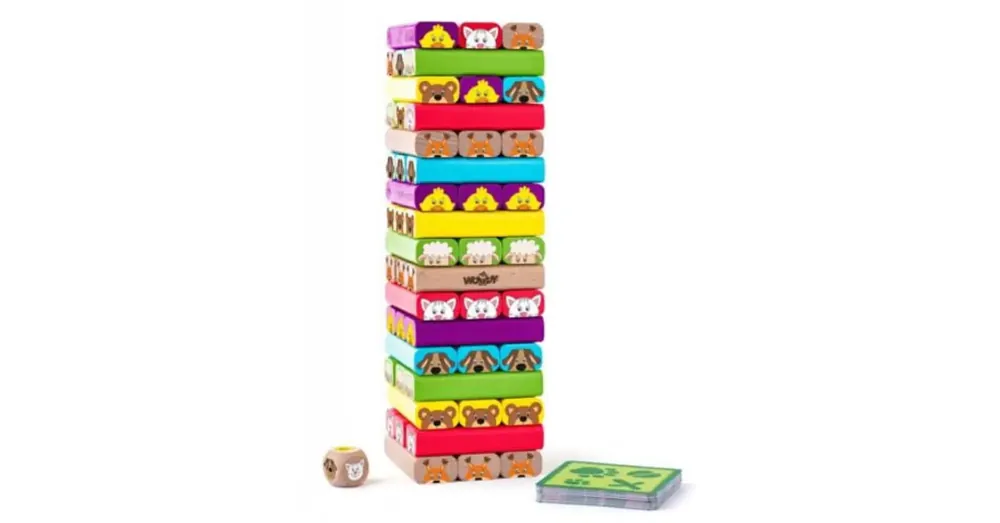 Sammy állatos jenga – Woodyland Korlátozott ajánlat