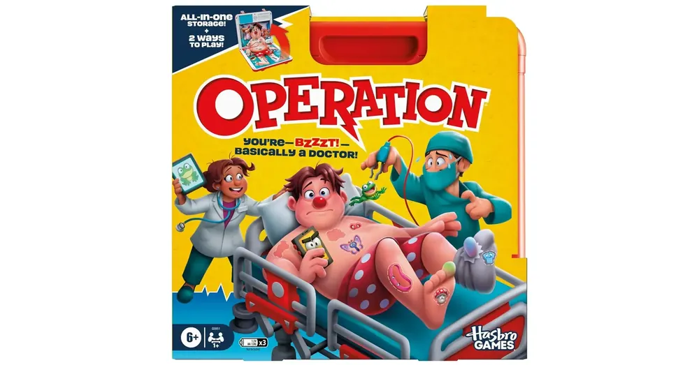 Gyors kiszállítás Operáció ügyességi társasjáték új változat- Hasbro