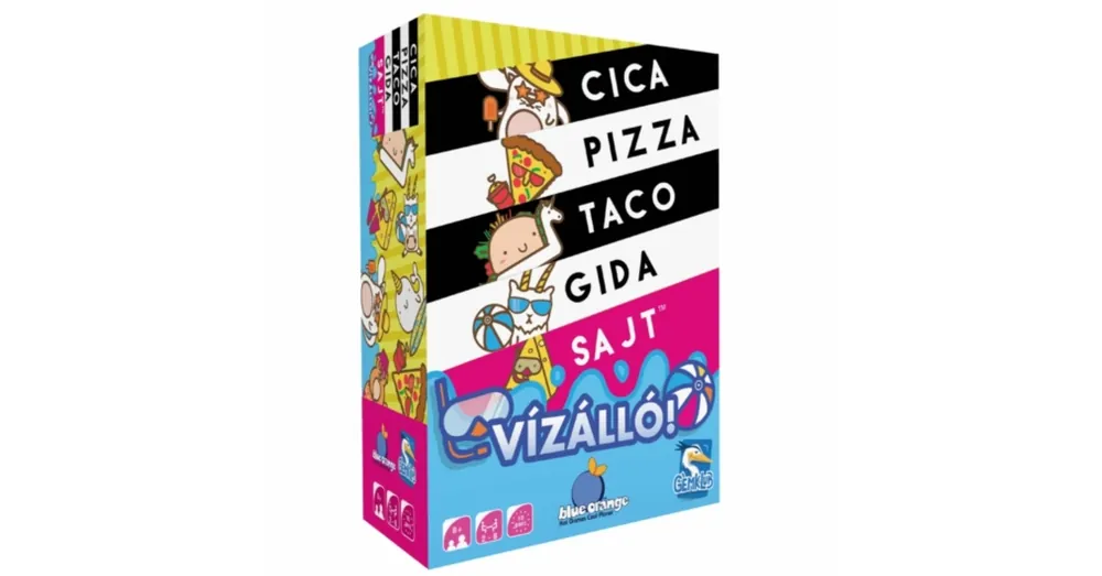 Vízálló cica, pizza, taco, gida, sajt társasjáték Árcsökkenés