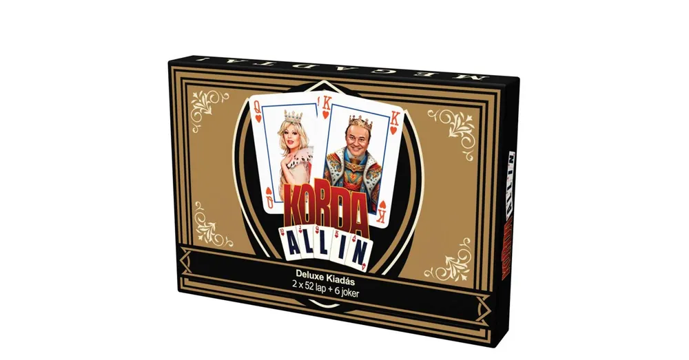 Végkiárusítás Korda All-In Deluxe francia dupla kártyapakli (2×52 lap + 6 Joker)