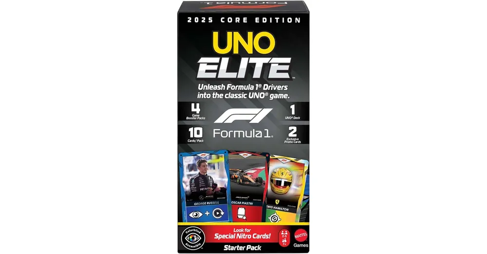 Utolsó esély UNO Elite F1 kártyajáték – Mattel
